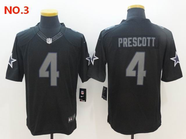 Men's Dallas Cowboys #4 Dak Prescott Jerseys NO.3;